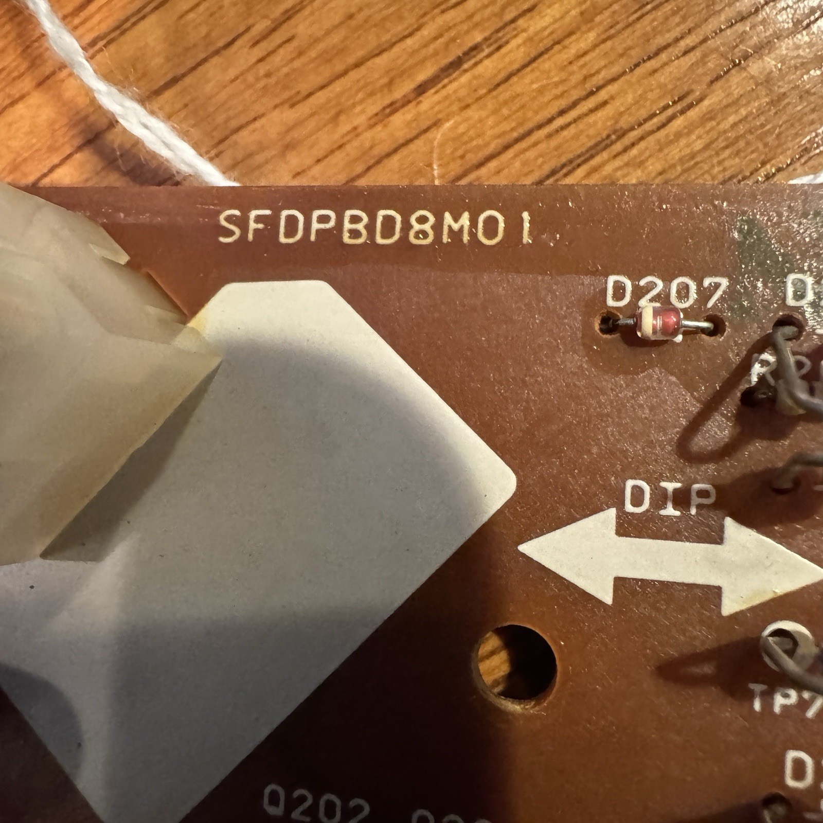 TECHNICS SFDPBD8M01 P. C BOARD WITH PITCH CONTROL AND SPEED SWITCH FOR SL-BD35