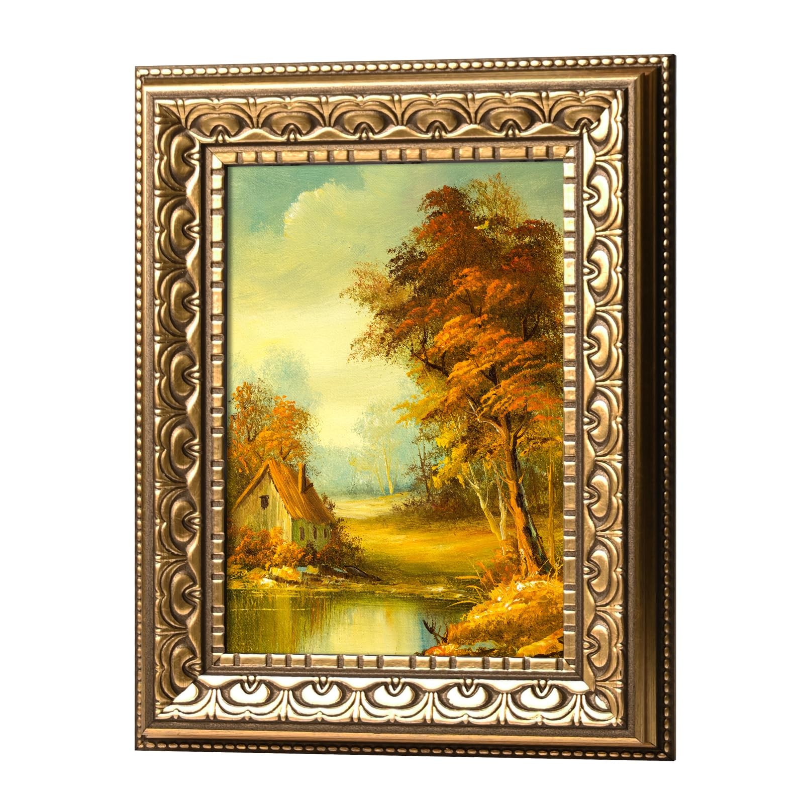 BSRHOME 5×7 Vintage Picture Frames, Antique 1Pack, Gold