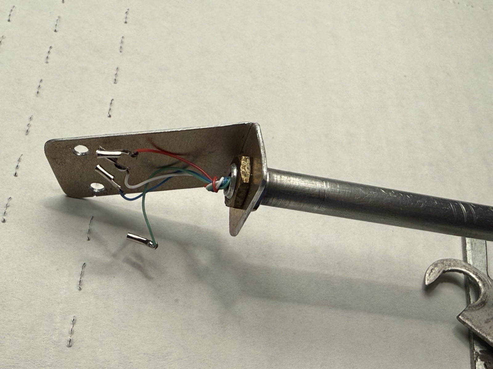DIY LONG TONEARM FOR PARTS. PROTOTYPE. SOLD AS IS FOR PARTS OR REPAIR