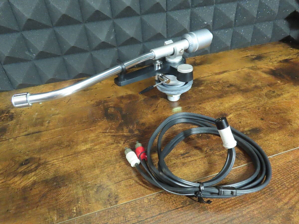DENON DP-1700 Tonearm S-Shaped Static Balance Phono Arm w/ Cable Tested Working