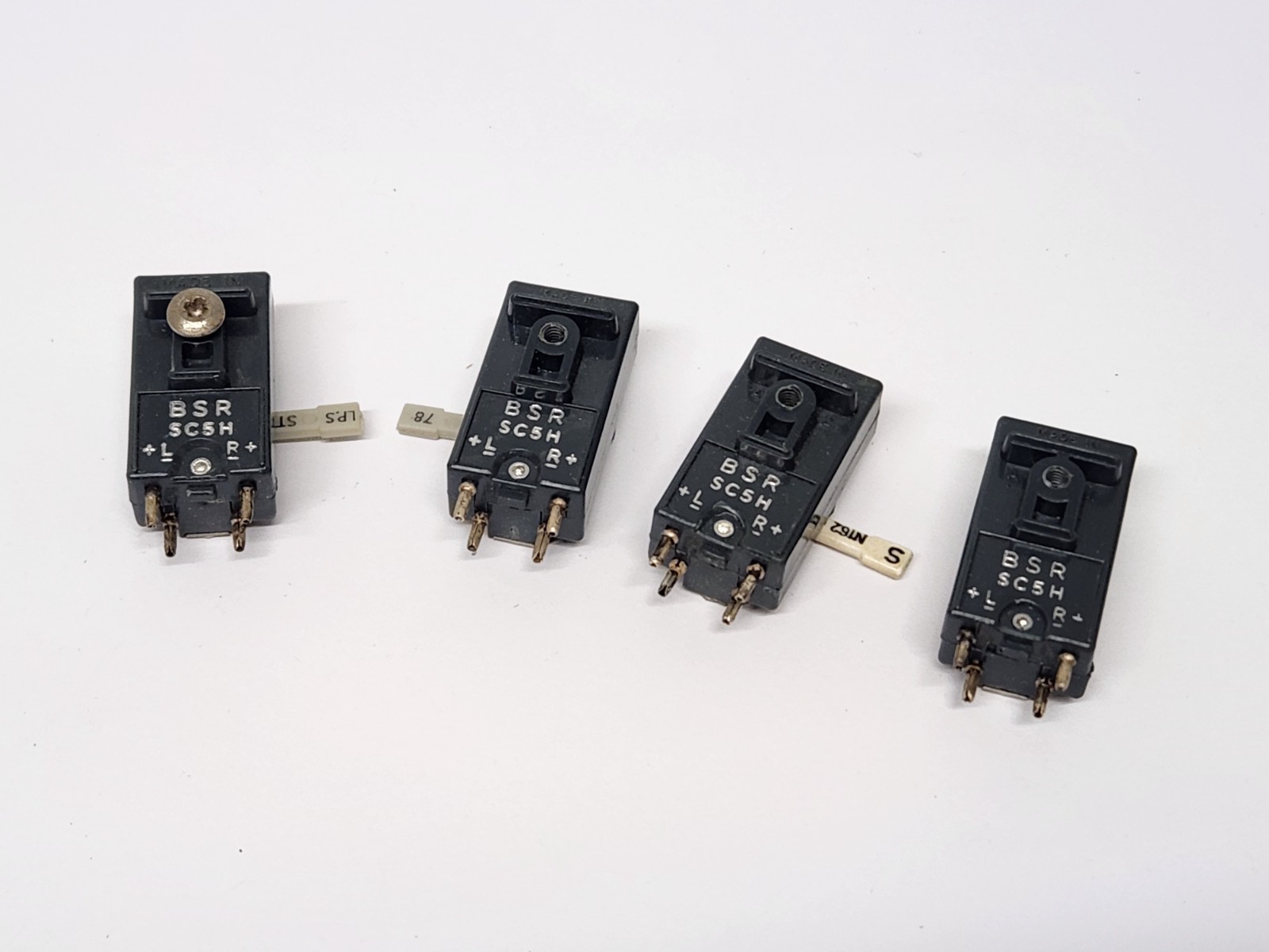 BSR SC5H Turntable Cartridges Package X4 No Stylus AS IS UNTESTED