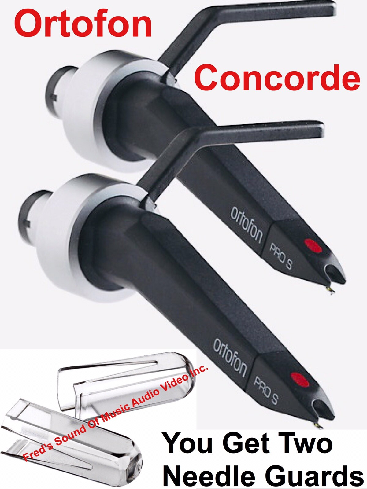 Concorde Ortofon Stylus Protection Cover Needle Guard One PAIR sku6410