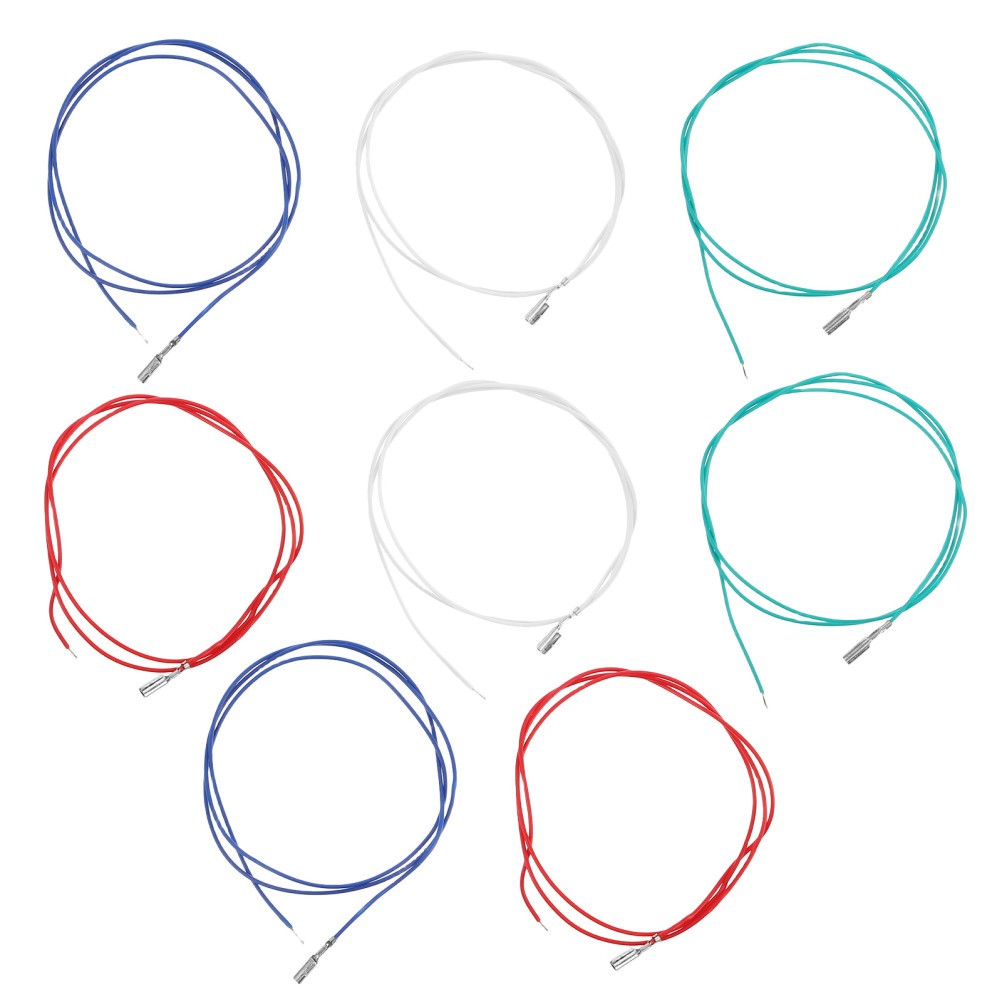 8Pcs Vinyl Cartridge Wires High Fidelity Phono Headshell Cable Replacement Set