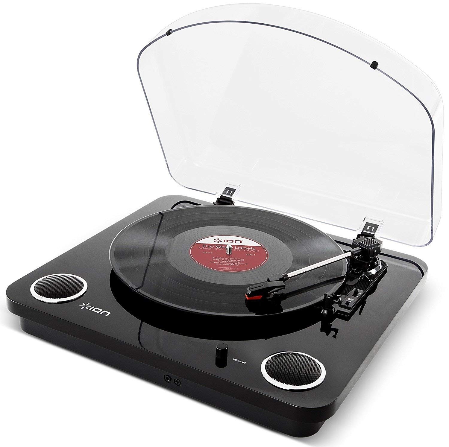 ION Audio Max LP Turntable Black USB Recording Built-in Speaker