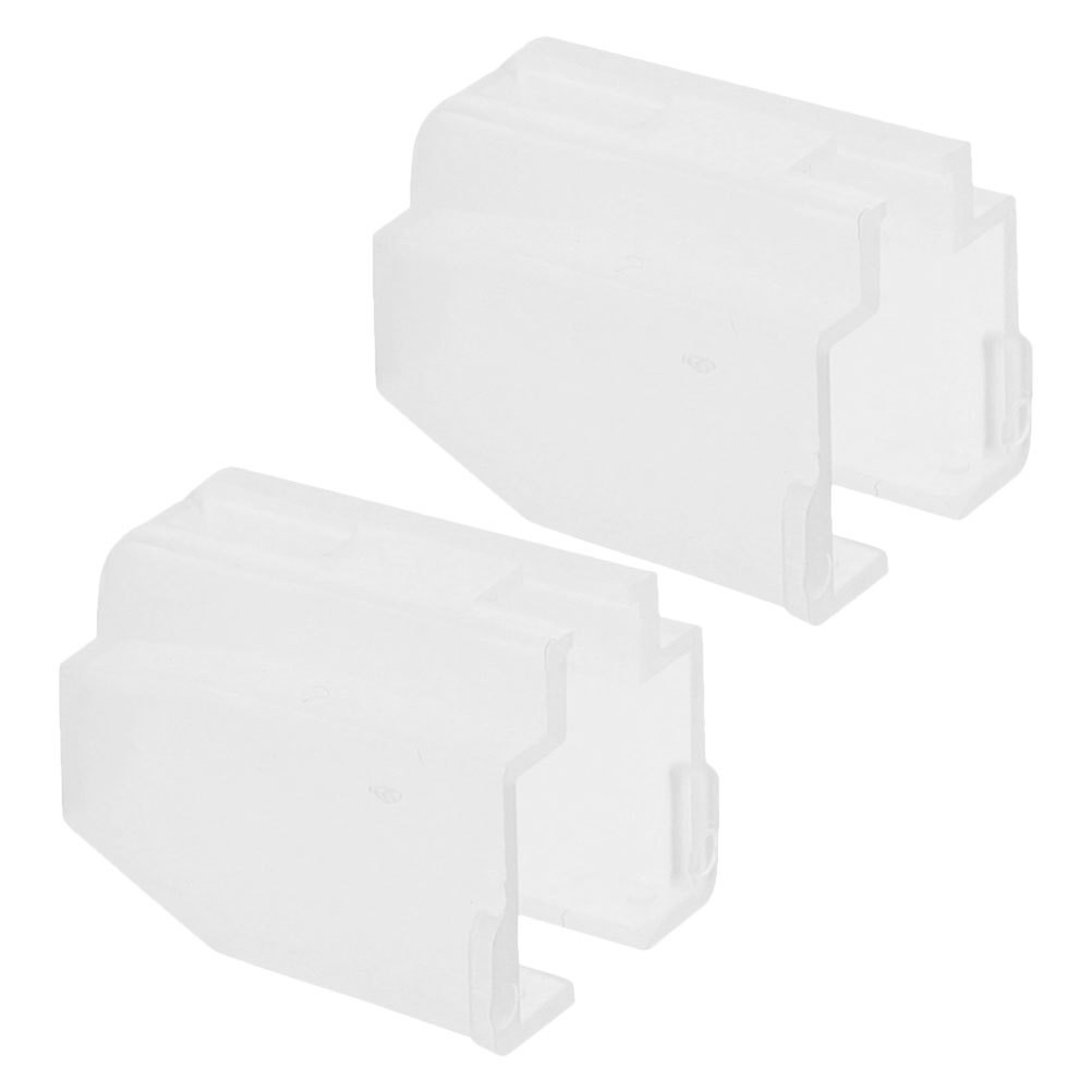 2Pcs Reusable White Stylus Cap for Turntable Needle Plastic Protective Cover