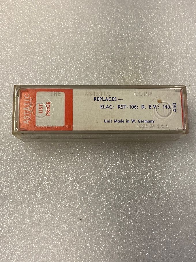 ASTATIC E1004 Cartridge With Needle STEREO ELAC KST-106 -BRAND NEW-