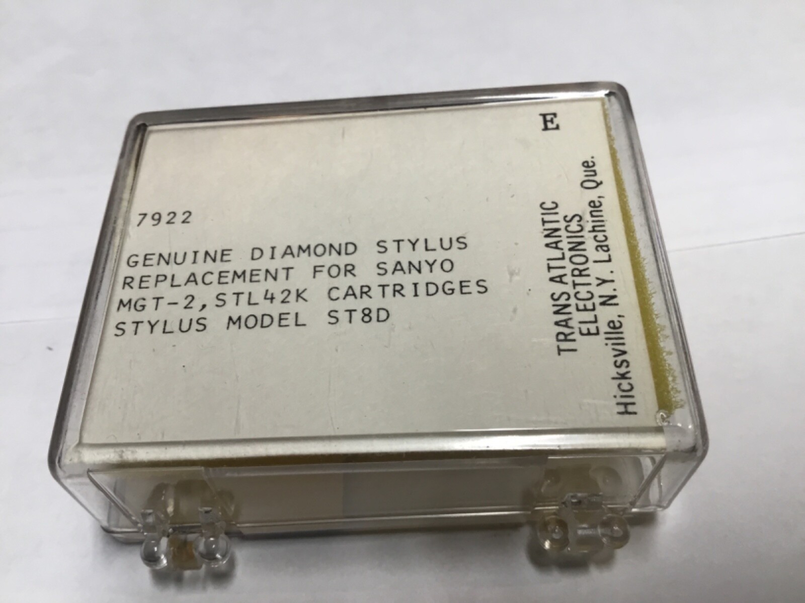 TAE 7922D Sanyo ST8D Needle IN Cartridges MGT-2 STL42K