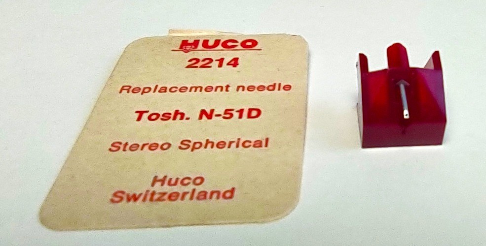 Replacement Stylus Needle for Toshiba N-51D, N 50, ST-29D, HUCO TOP QUALITY NOS