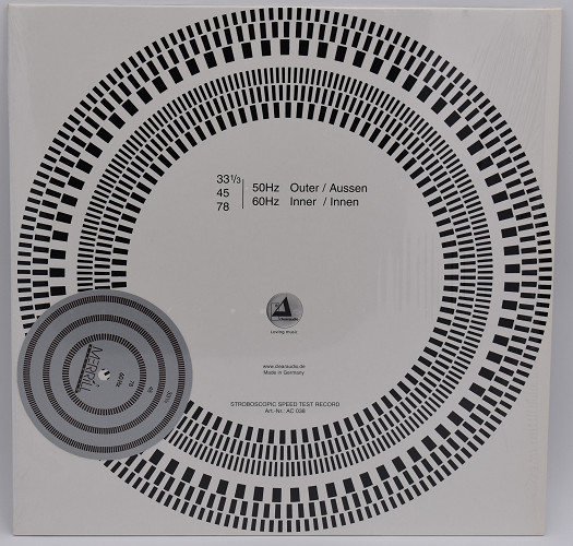Stroboscopic speed test vinyl record album real time speed control