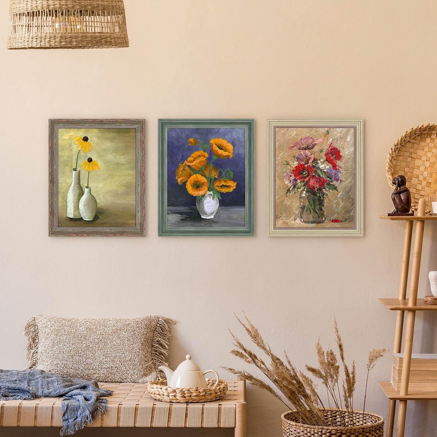 XUANLUO 3 Pack 8×10 Inch Picture Frames Farmhouse 8 x 10 inch, Mix Color-3pcs