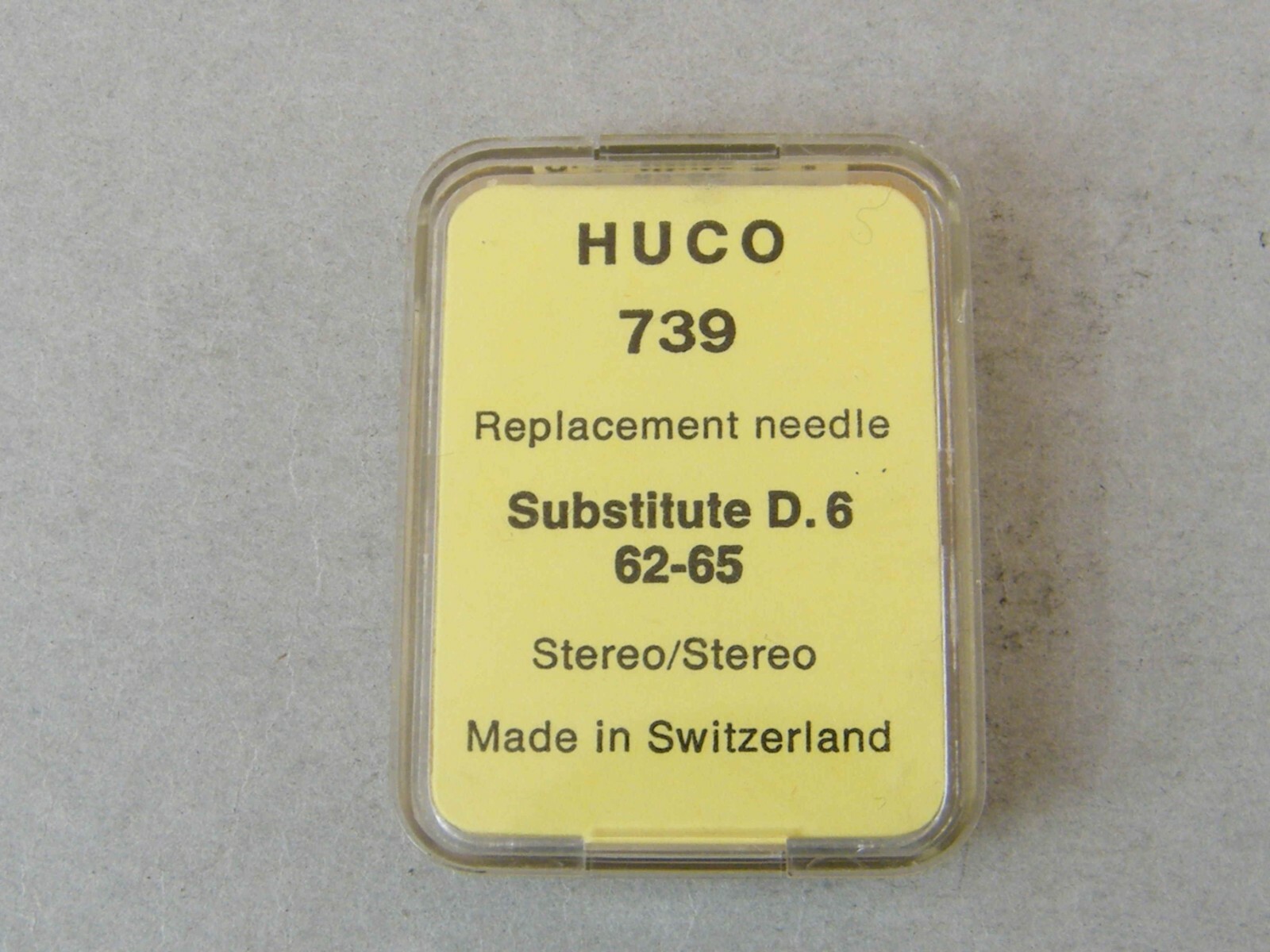 PUNTINA GIRADISCHI HUCO 739 SOBSTITUTE D.6 62 65