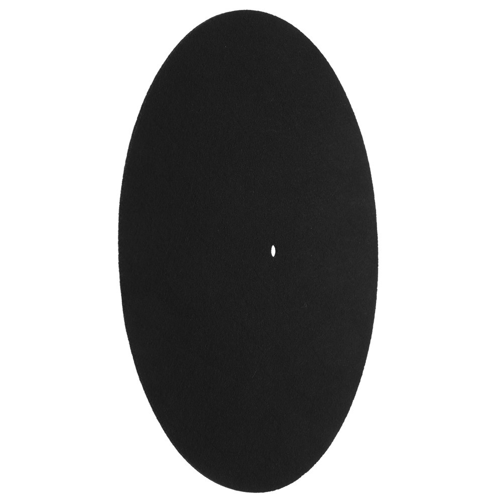 Record Player Wool Turntable Mat Black Slipmat for Vinyl Record Protection