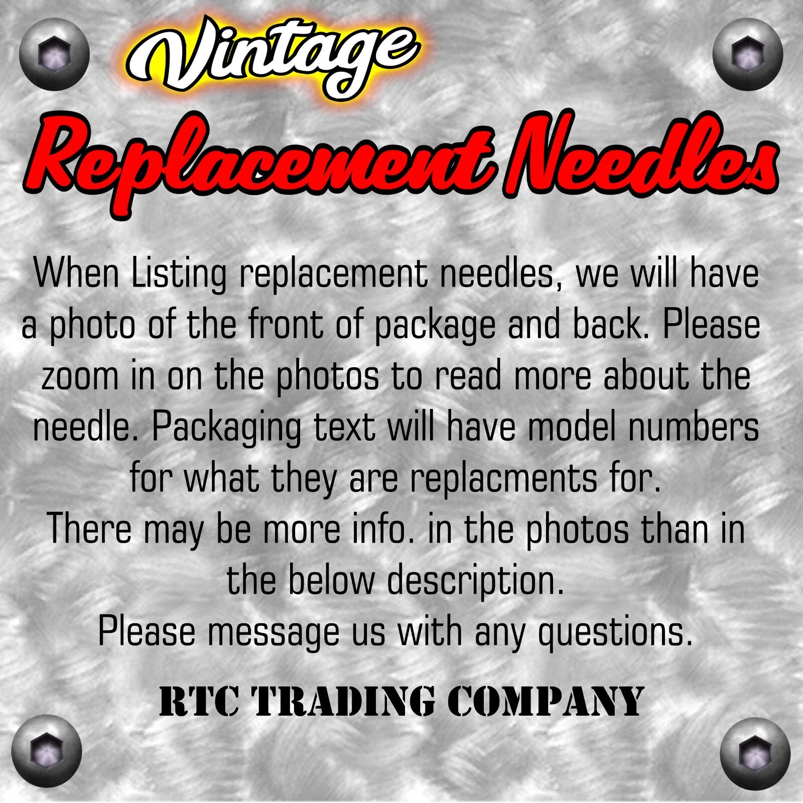 272-SS77 Pfanstiehl Vintage Needle Phonograph turntable replacement