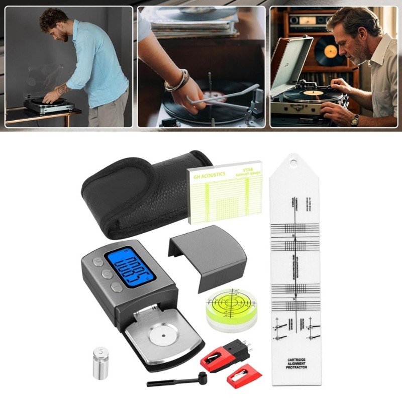 Phonograph Maintenance Set Calibration Tool Turntable Accessories Enduring