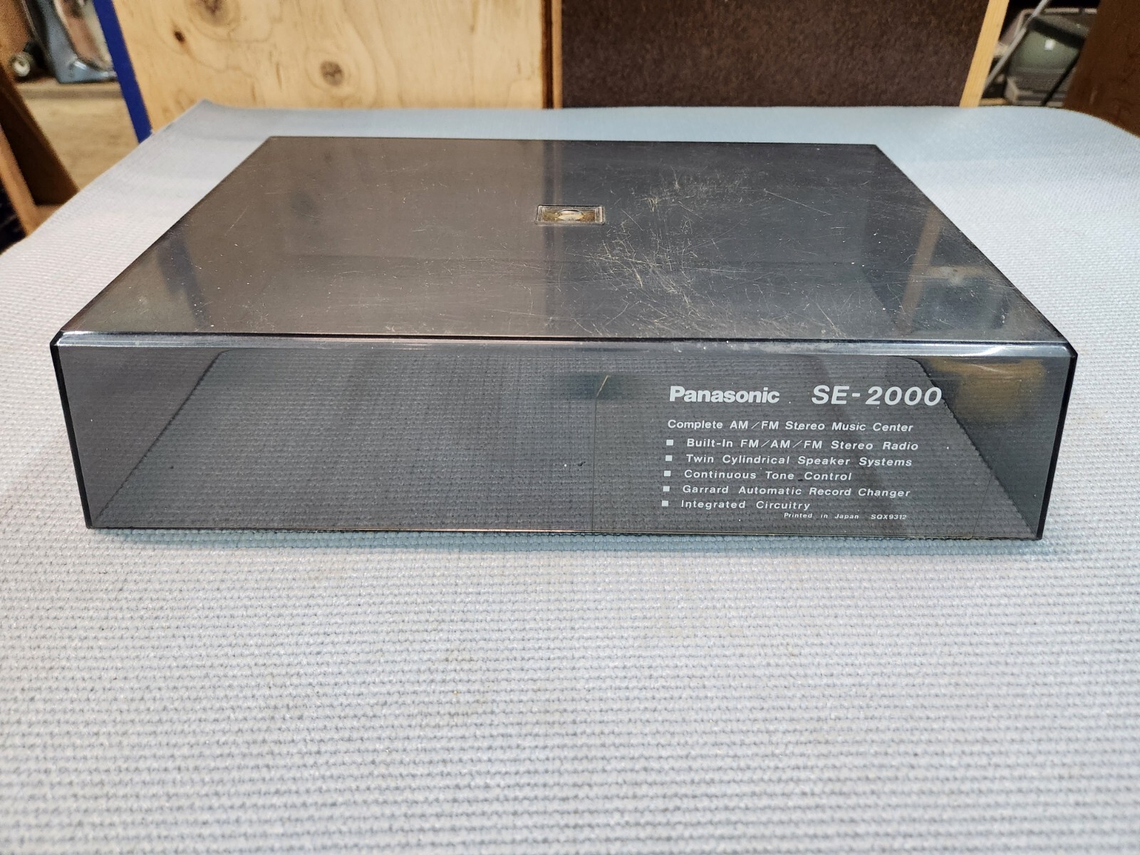 Vintage Panasonic SE-2000 Stereo Music Center Turntable Dust Cover