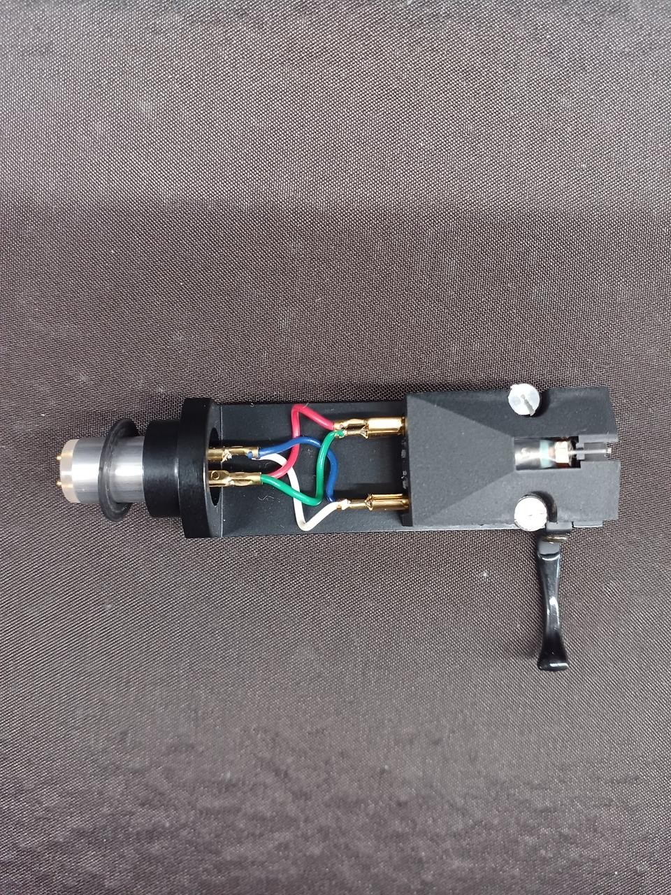 DENON DL-103 Moving Coil MC Phono Cartridge with Headshell Stylus Cover Tested