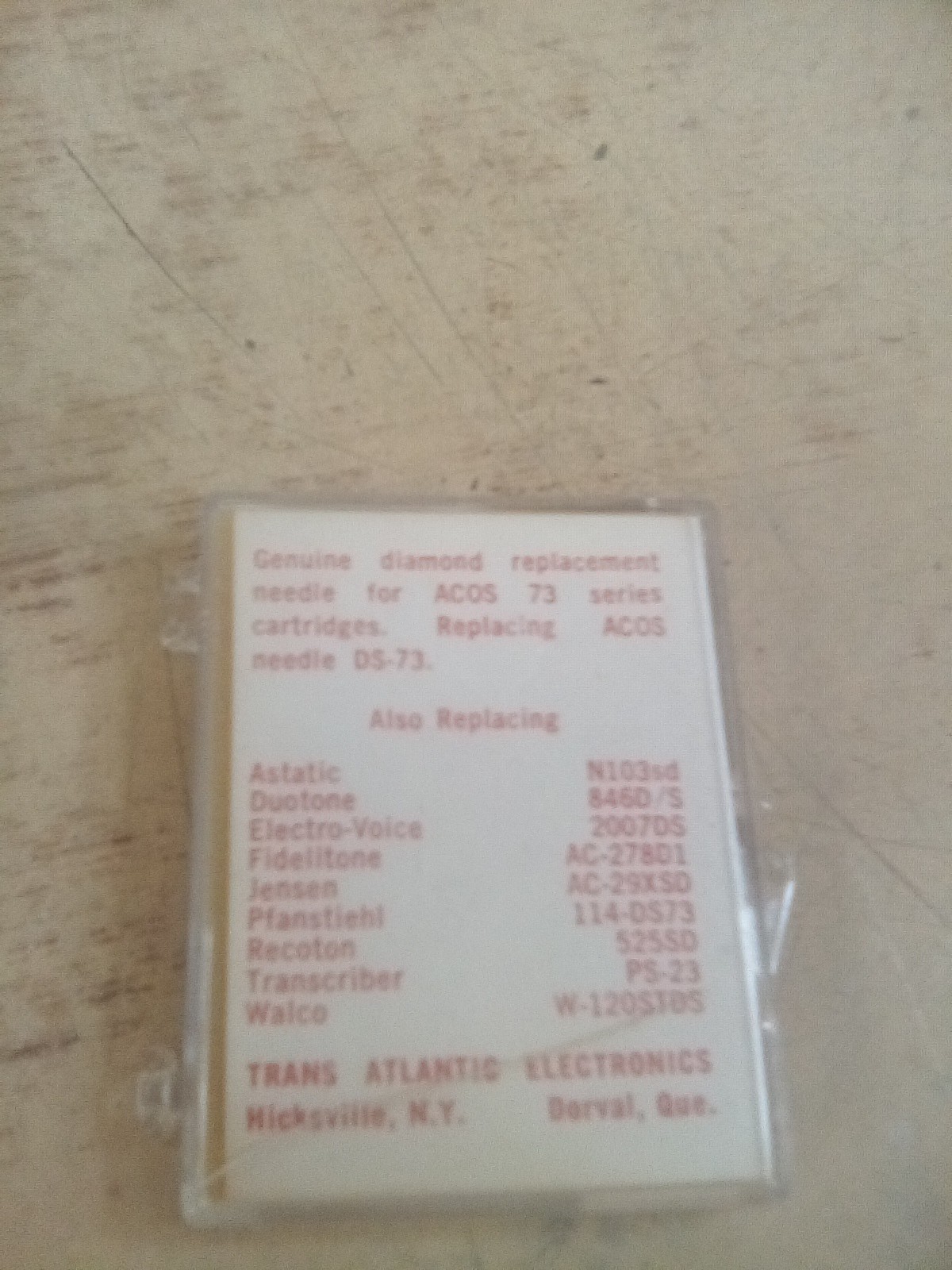 TAE Ronette NOS 5005DS Diamond Needle