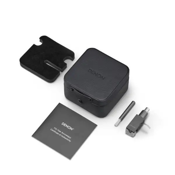DENON DL-A110 Graphite Silver MC Cartridge with Dedicated Headshell Japan New