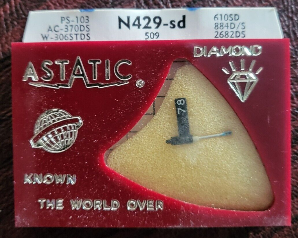 Astatic N429-sd NOS Turntable Stylus Needle, Euphonics (509)