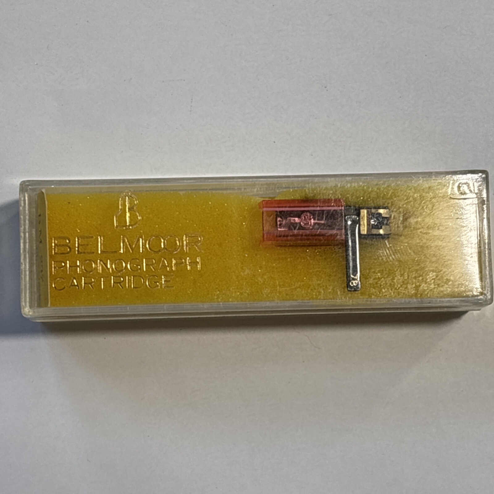 Belmoor BM-237 Tetrad Yellow Universal Phonograph Cartridge w/ Needle NOS