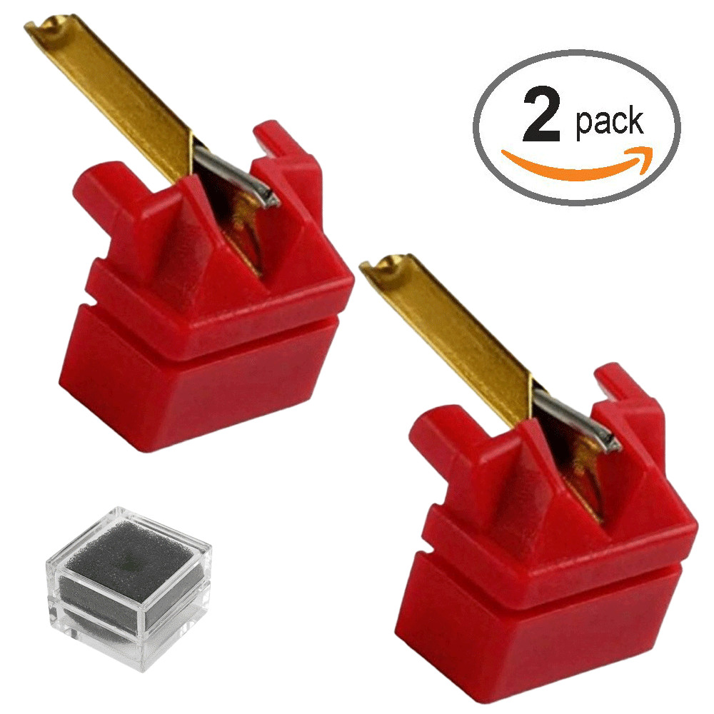 2PCS TURNTABLE STYLUS NEEDLE FOR SHURE RXT5 RXP3 RXT6 4776-DE 776-DE