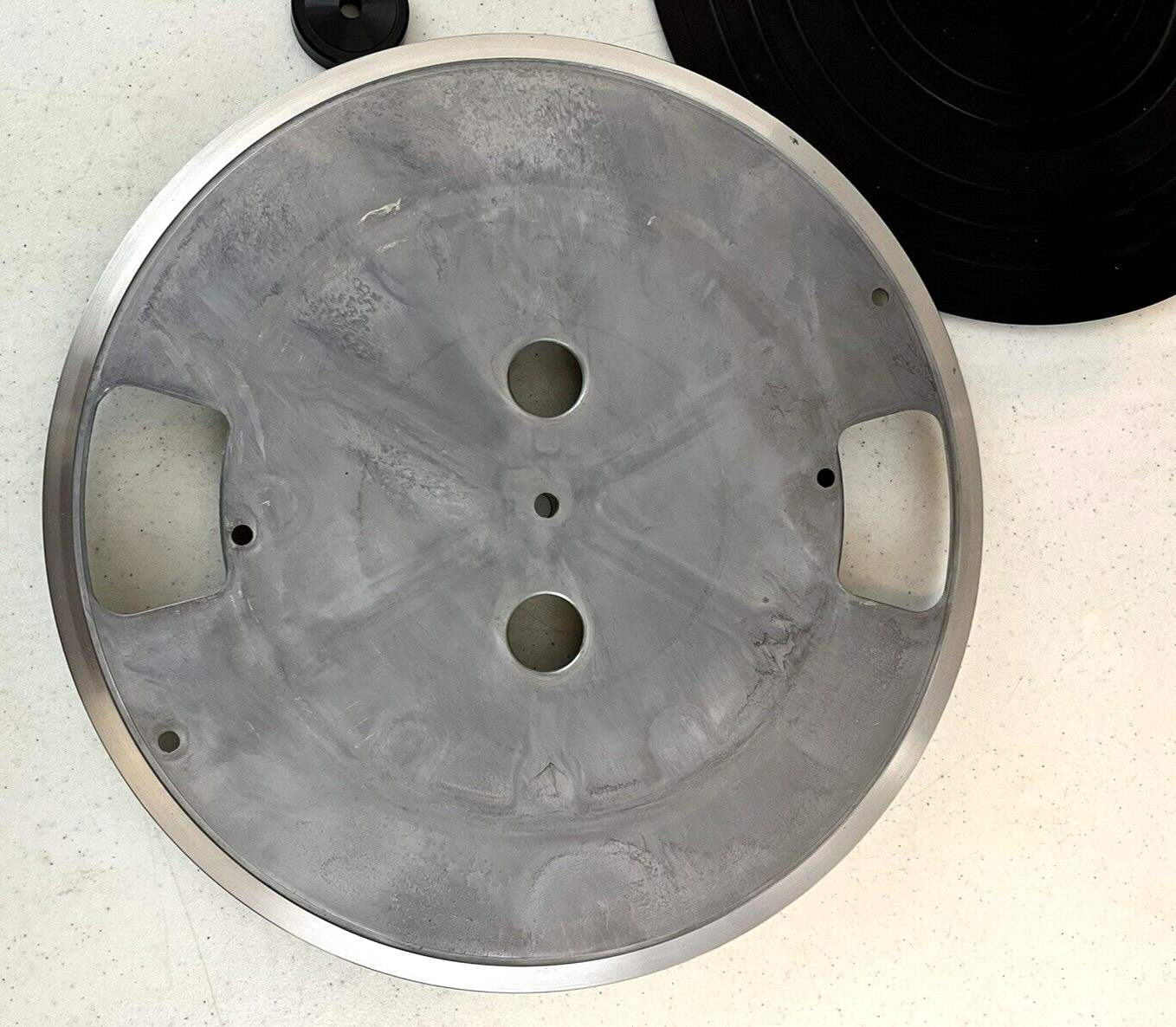 JVC Model L-A21 Turntable Platter E-1971 ~ Platter Mat & 45 RPM Adapter ~ Parts