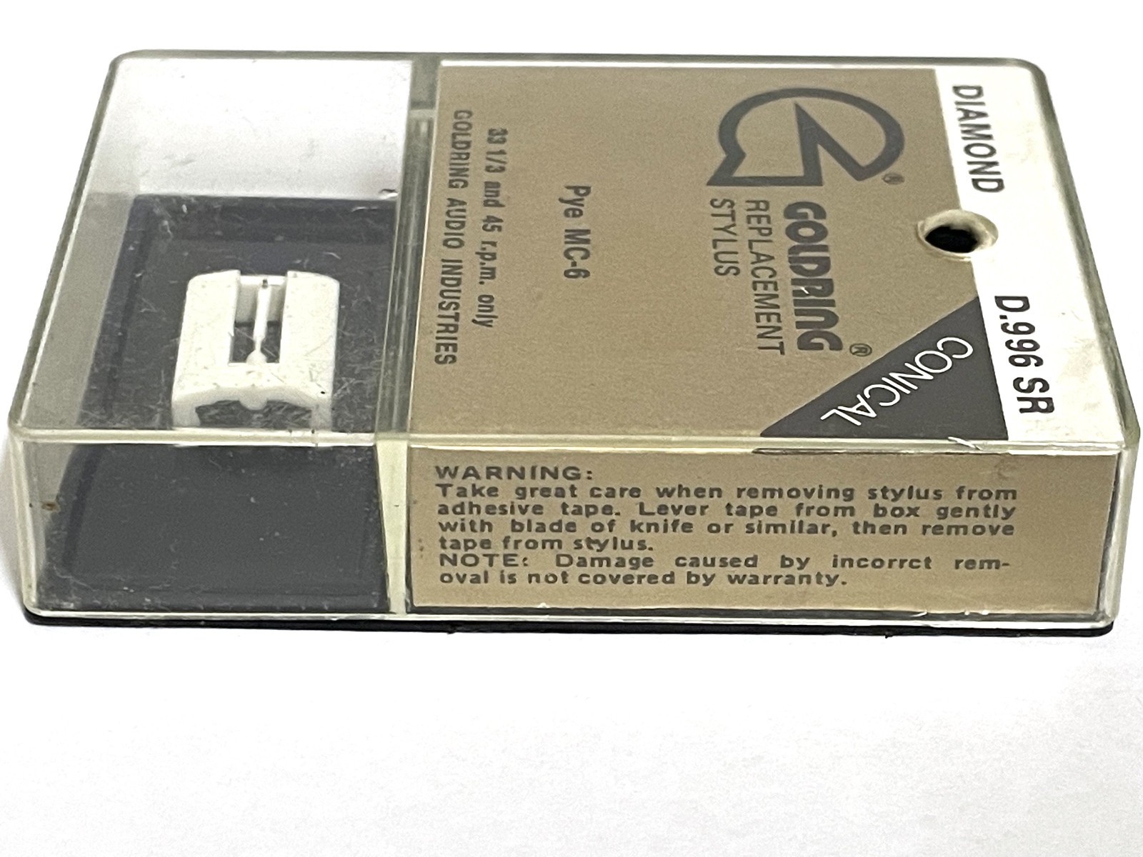 Goldring Turntable Stylus D996SR – PYE MC6400 Toshiba N20C CEC MC 6 Philips N20C