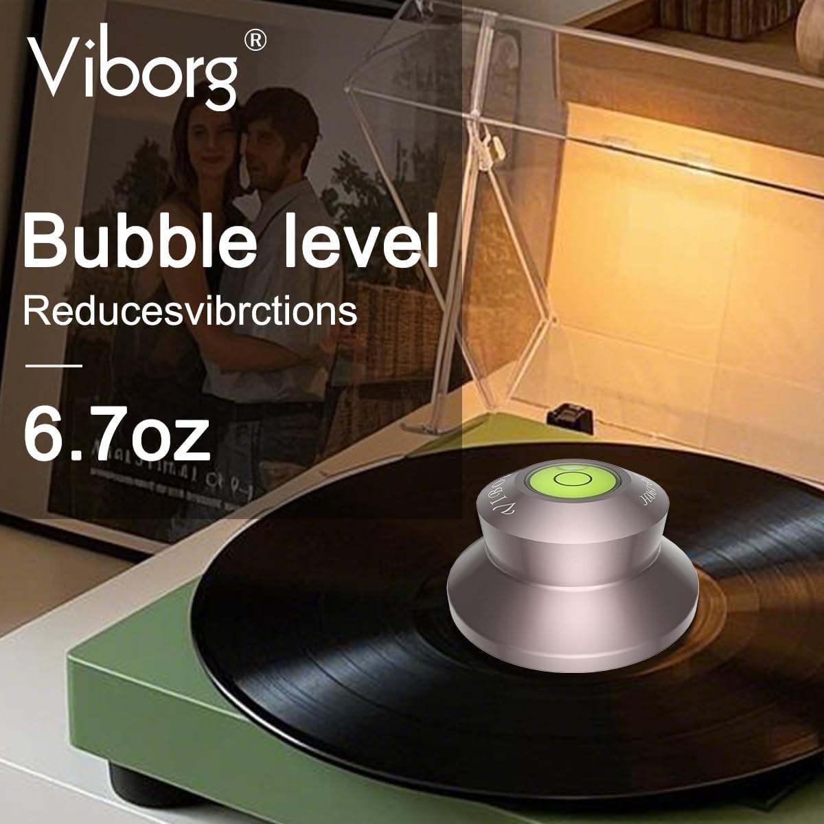 LP190H Record Weight Disc Stabilizer for Turntables 71x33mm 6.7oz 190g Alumin…