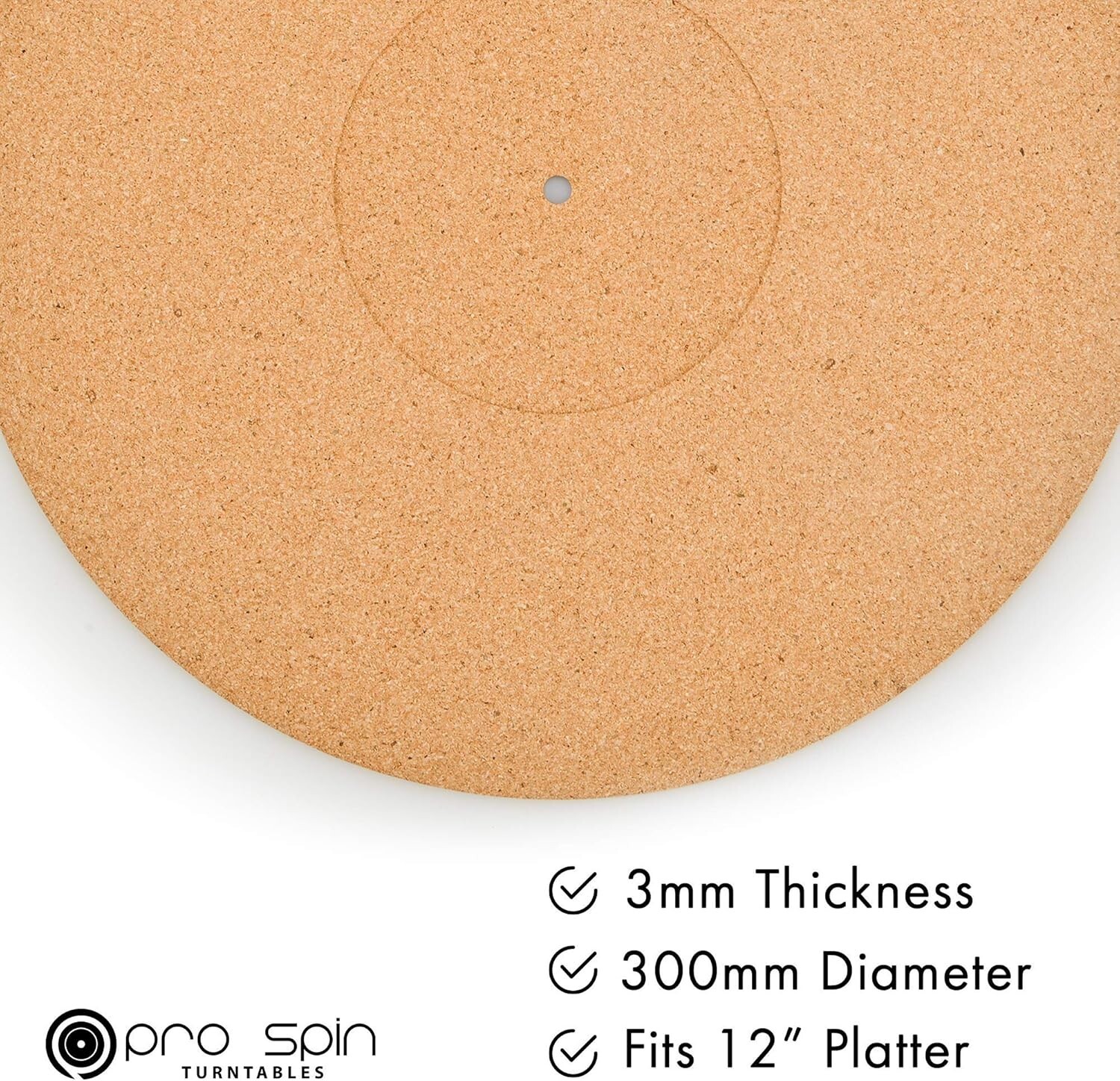 Cork Turntable Mat for Vinyl LP Record Players (3mm) Record Player Mat NEW