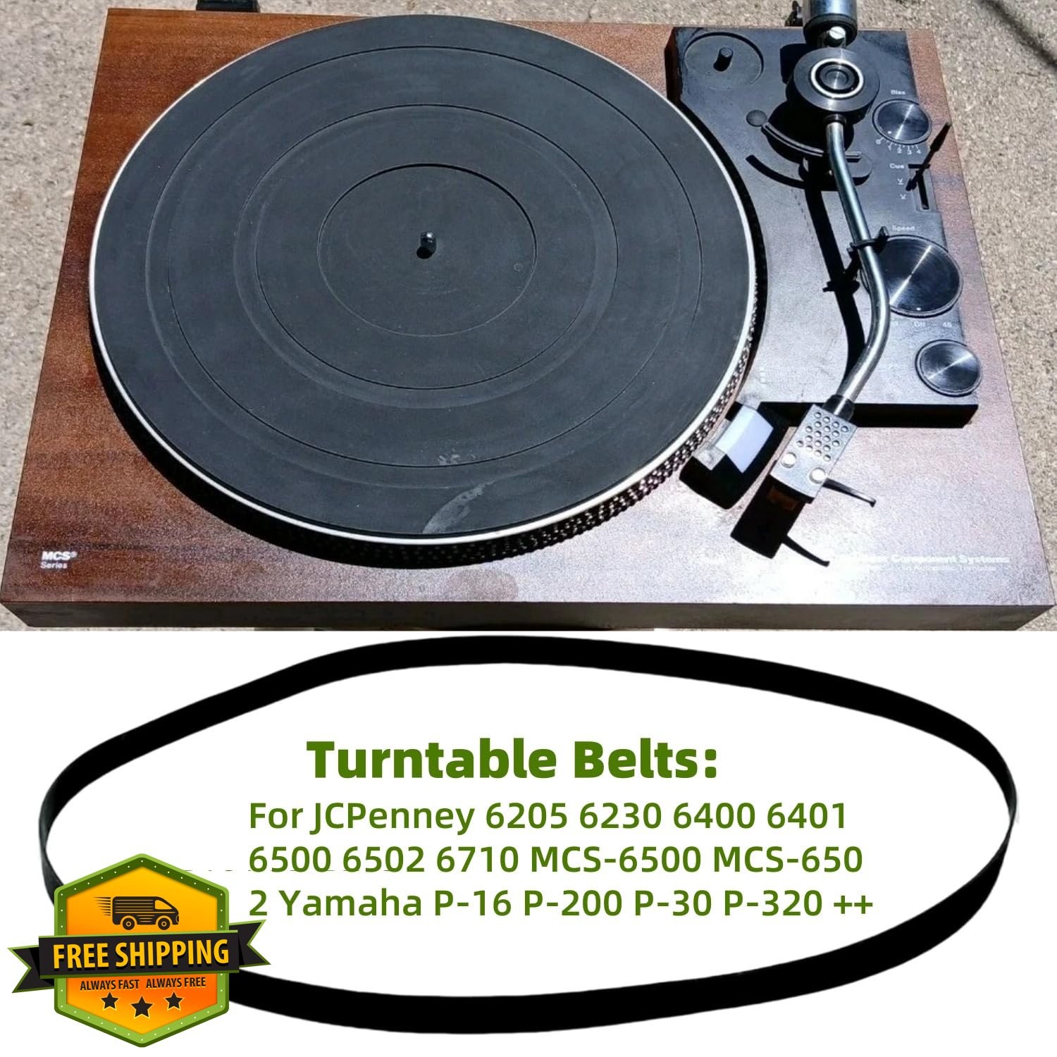 SamandJohnny Turntable Belt Replacement for JCPenney Record Player