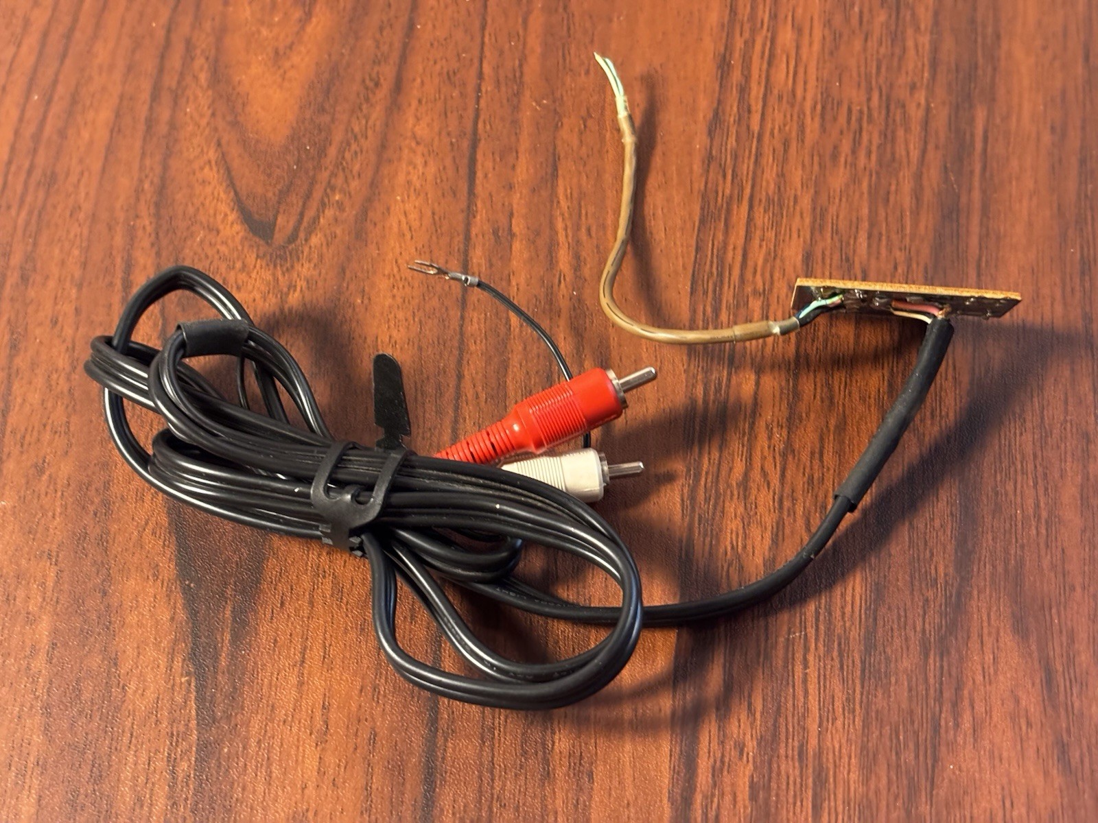 OEM Yamaha P-850 Turntable Part RCA Audio Output Cable & Ground Wire Early 1980s