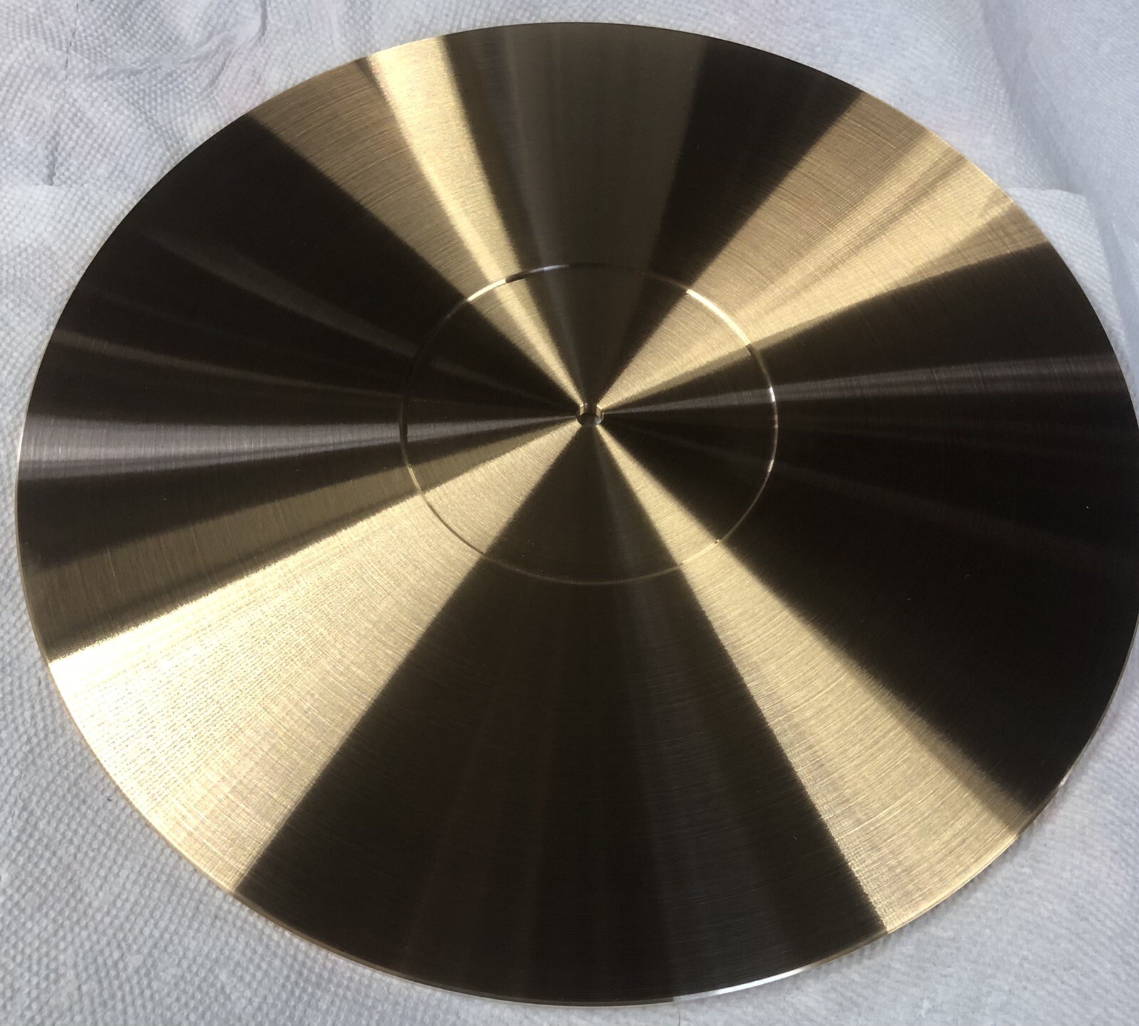 TURNTABLE PLATTER MAT 300mm X 6mm🔥HEAT TREATED & STRESS RELIEVED BRONZE🇺🇸USA!