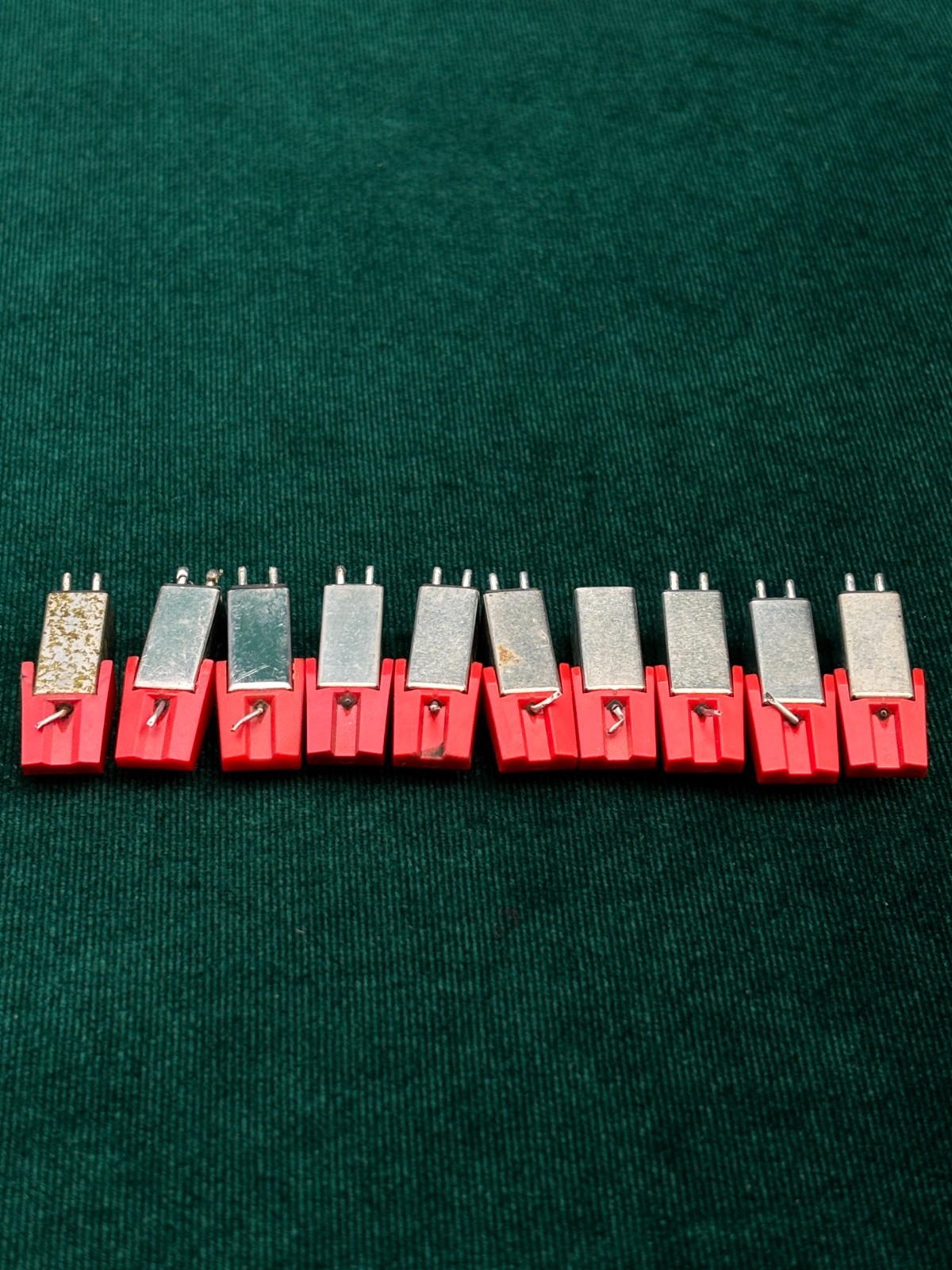 10x Ceramic Record Player Cartridges Styli Lot – For Parts or Repair
