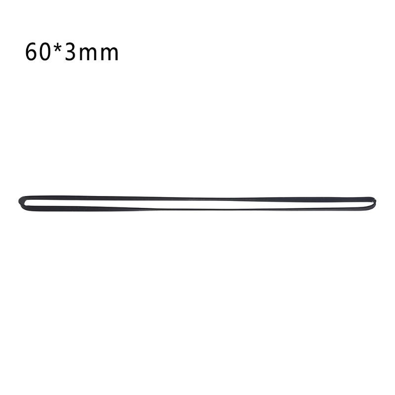3mm Wide Flat Drive Belt Turntable Rubber Belt for LP Vinyl Record Player Phono