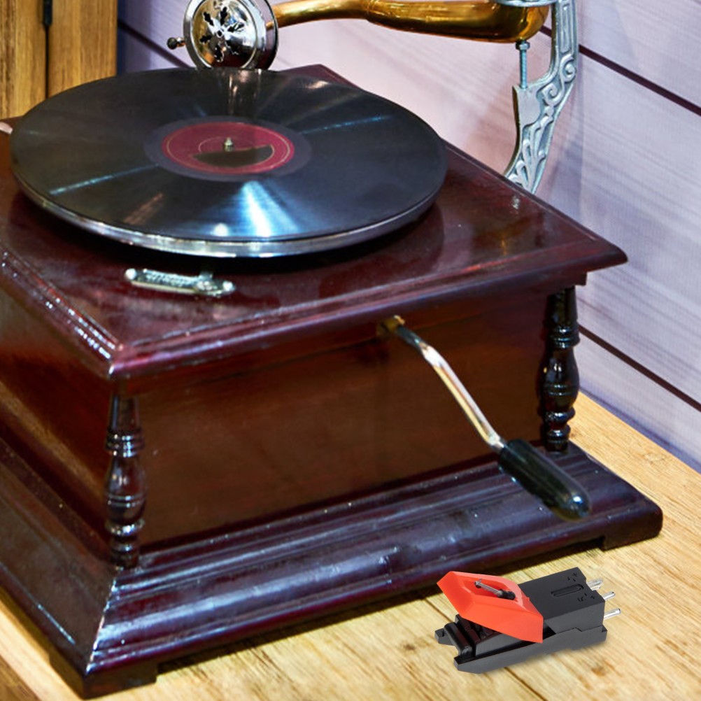 Easy Install Red Record Player Stylus Needle with Strong Tracking Ability