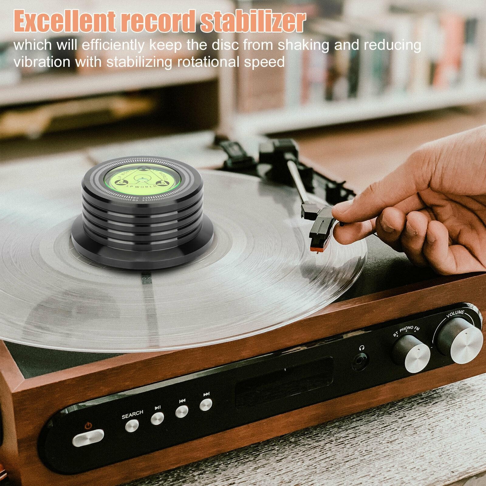 50Hz-33/45 RPM LP Record Player Aluminum Alloy Turntable Disc Stabilizer Tool dd