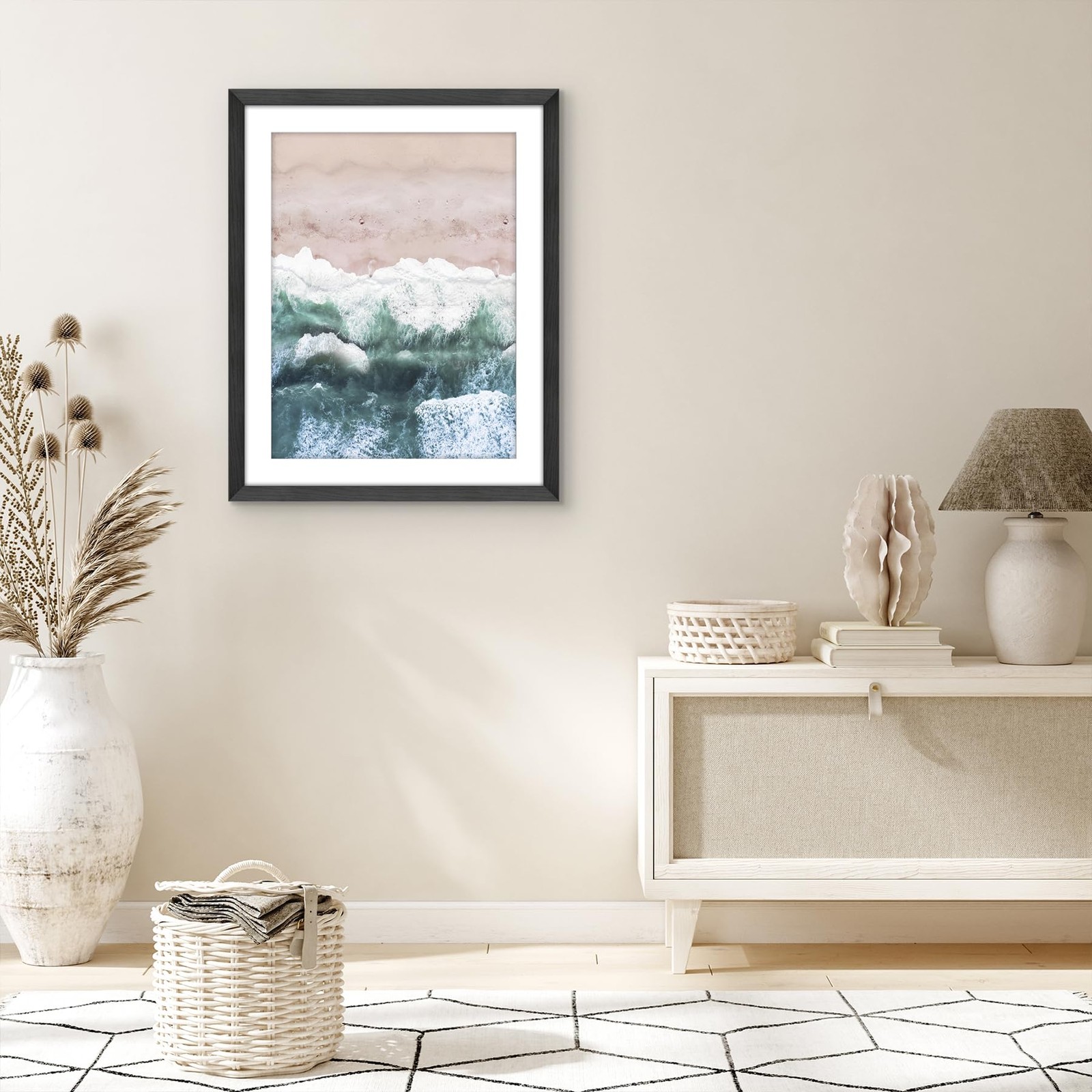 Americanflat 22×28 Poster Frame with Polished Plexiglass – Use 22×28, Black