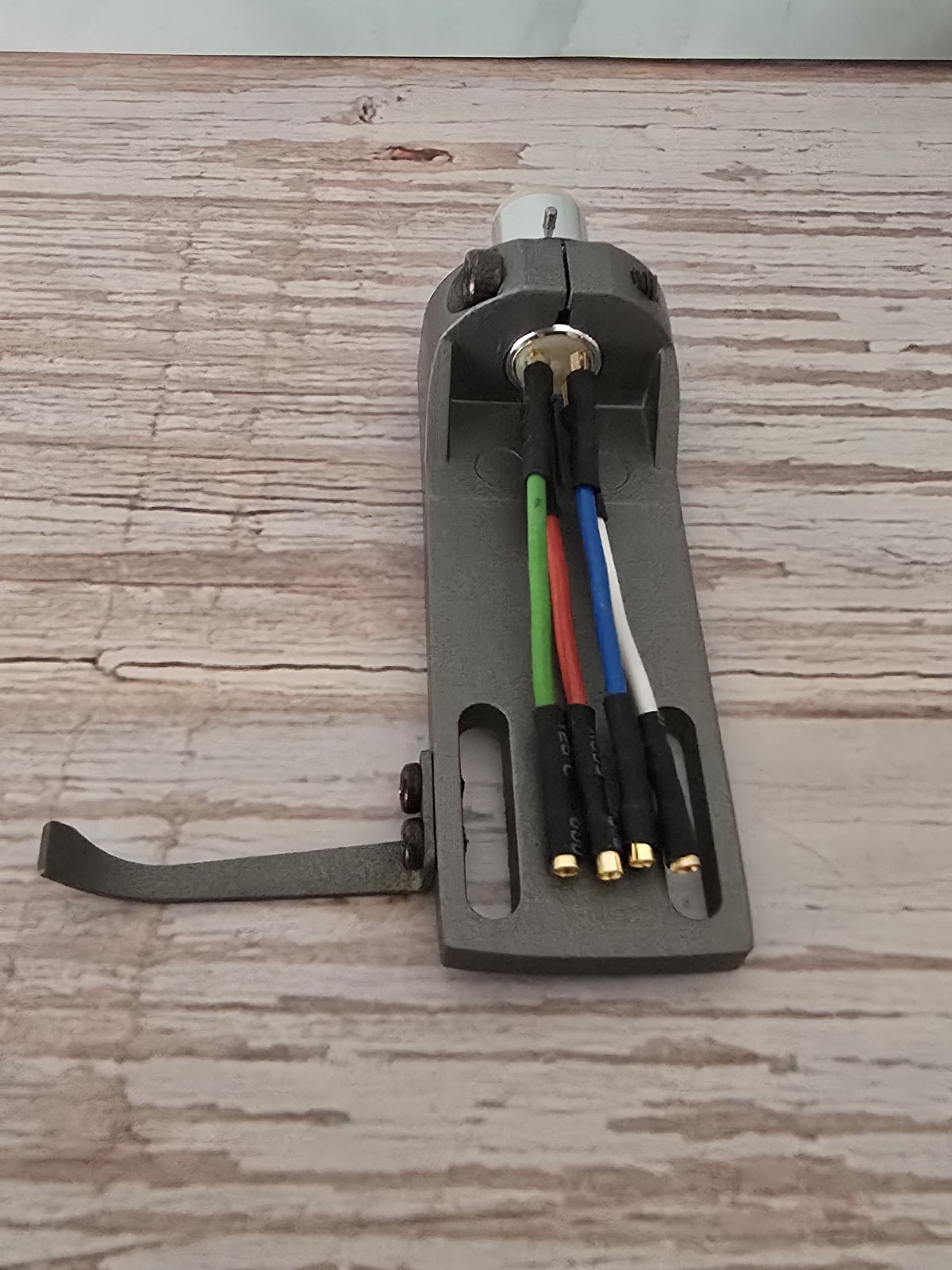 Aluminum / Magnesium Headshell Azimuth Adjust 2 Lock Pin HSE8 Incl Hardware Gray