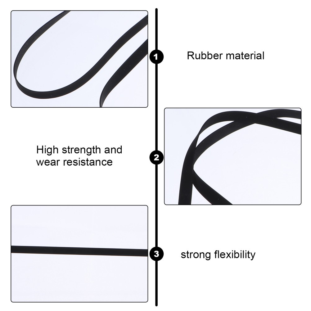 3PCS Turntable Belt for Belt-Driven Turntable Cassette Tape Machine Drive Belt