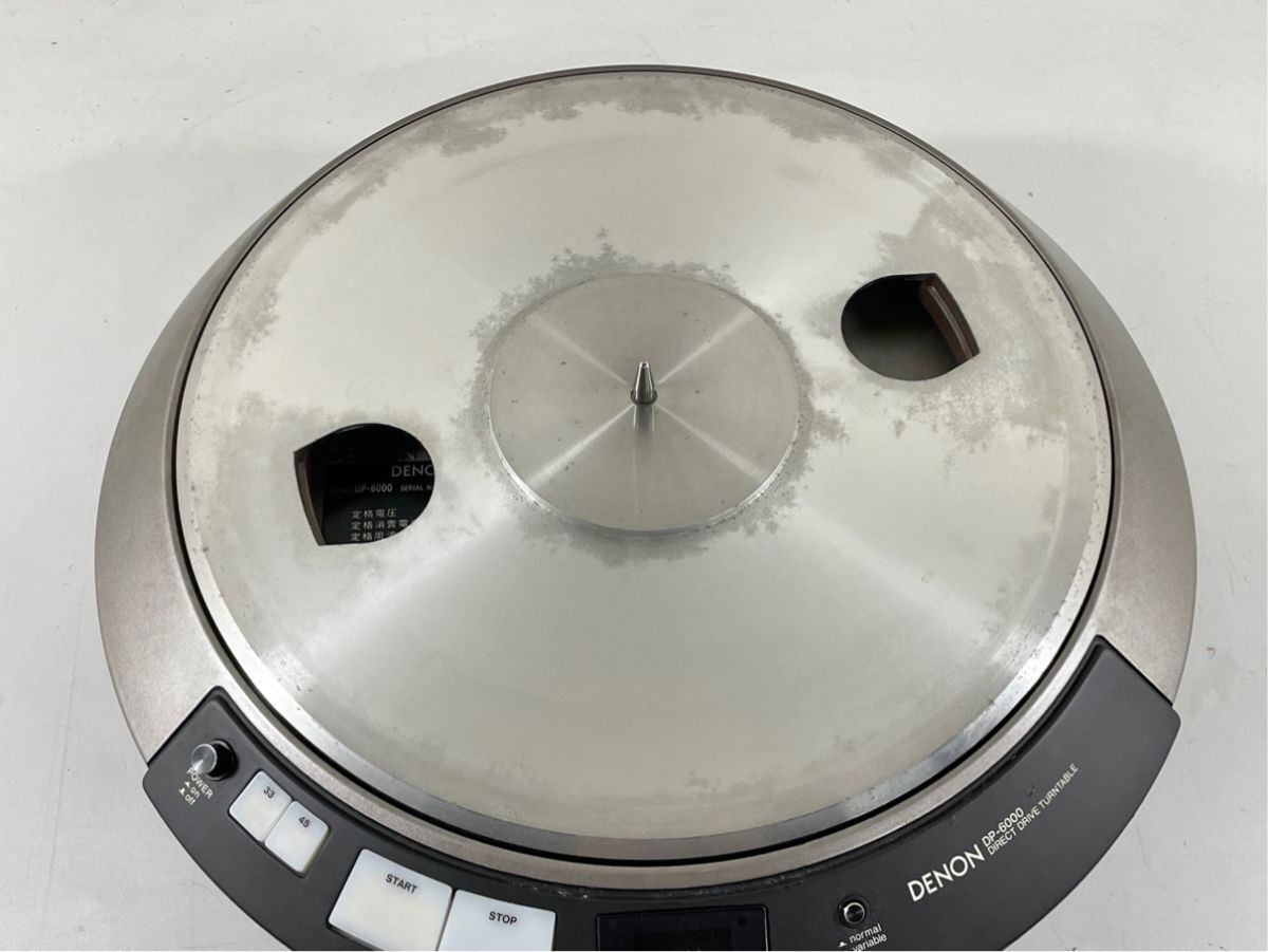 DENON DP-6000 Turntable w/ Accessories Tested Parts from Japan Works MG01 10.0