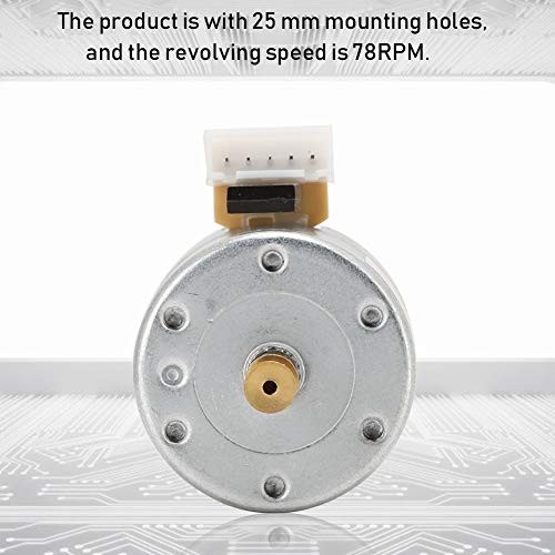 Replacement Motor for 3-Speed Record Player, 33/45/78RPM Turntable Motor, 25mm M