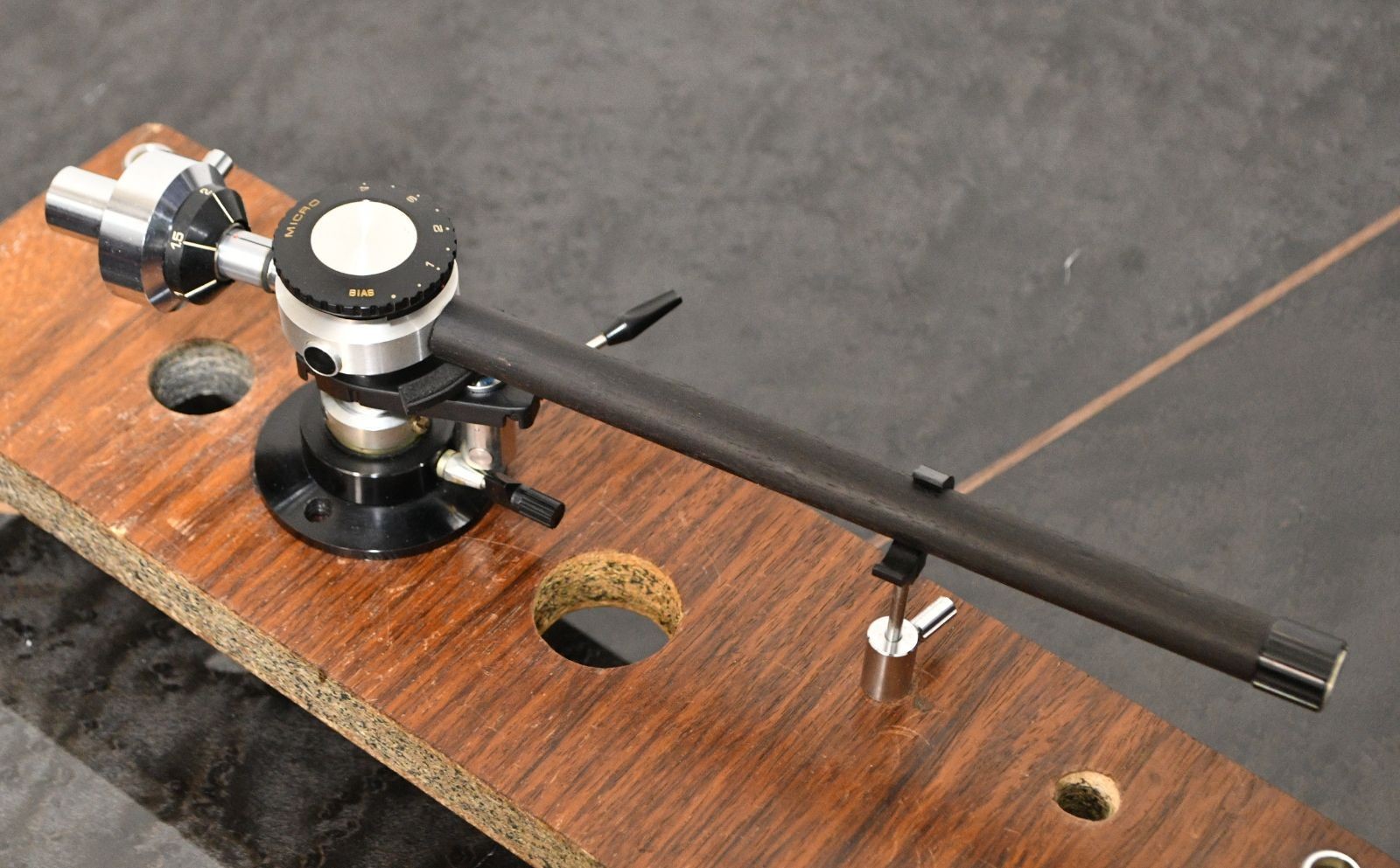 Onmon Wooden Tonearm Pipe Zero Offset Angle Pure Straight Long Used