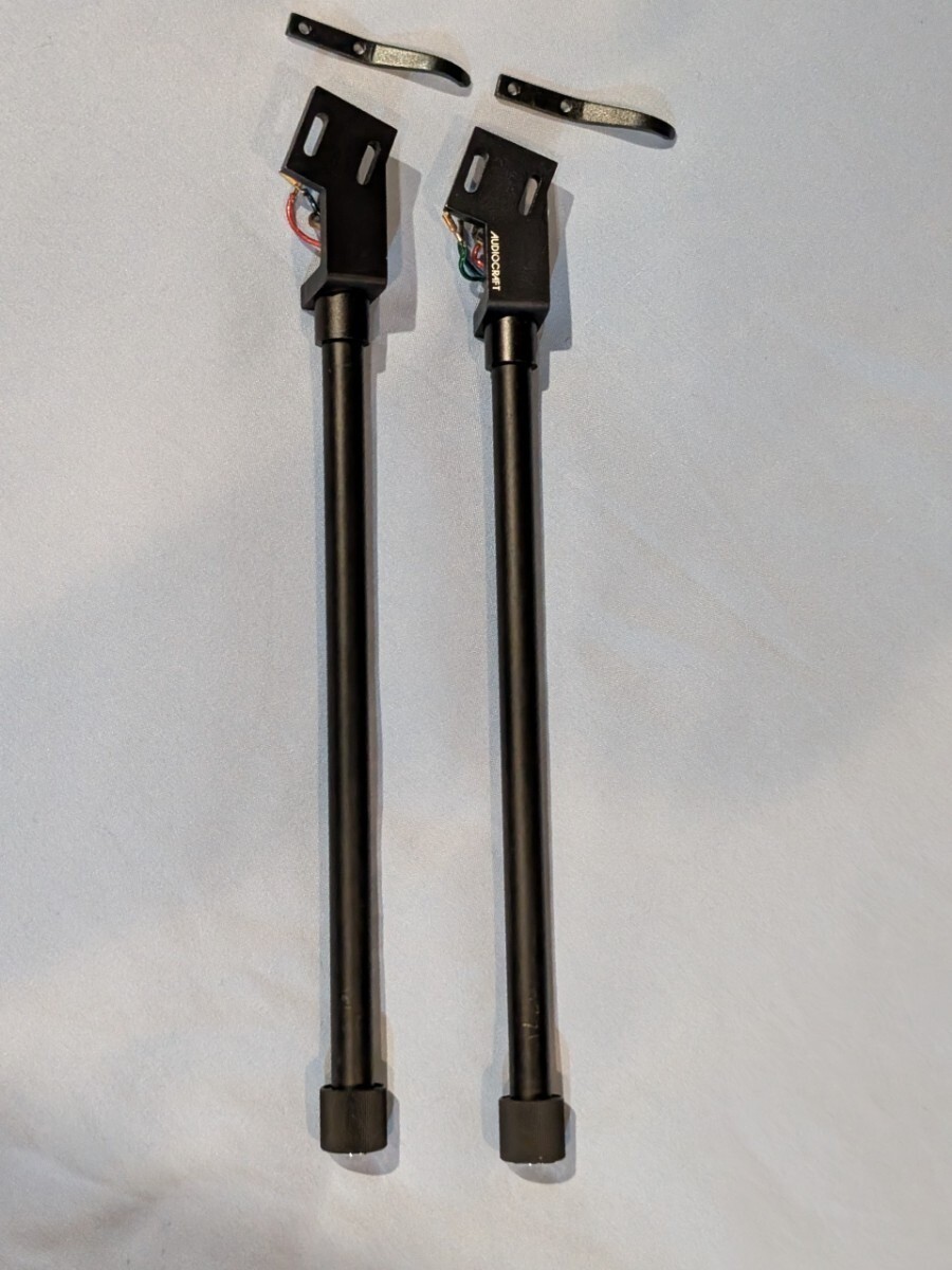 AUDIOCRAFT MC-S Tonearm Arm Pipe Wand Set of 2 Straight Pipe Headshell Tested