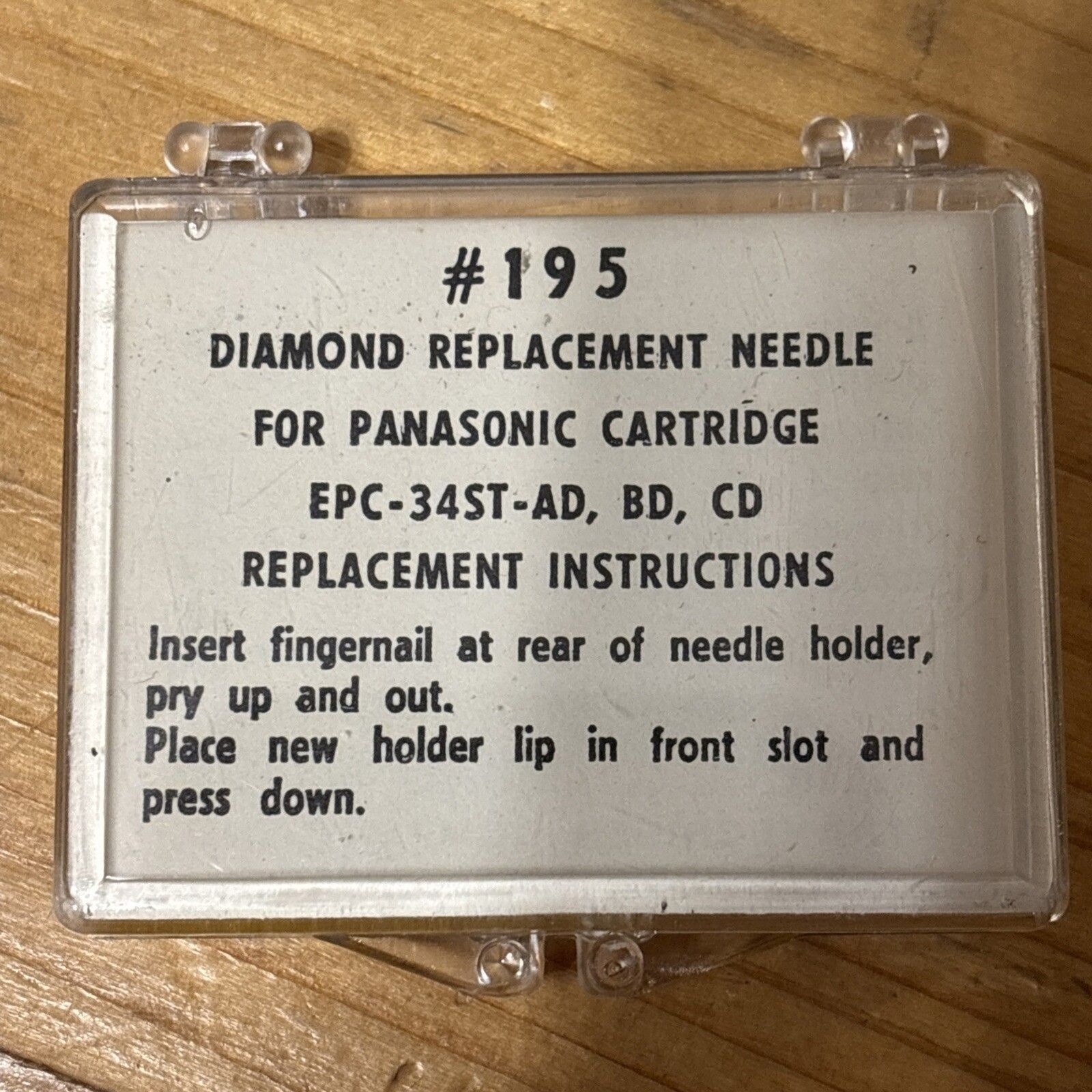 Diamond Replacement Needle, Panasonic, #195, NOS, See Pictures For Details