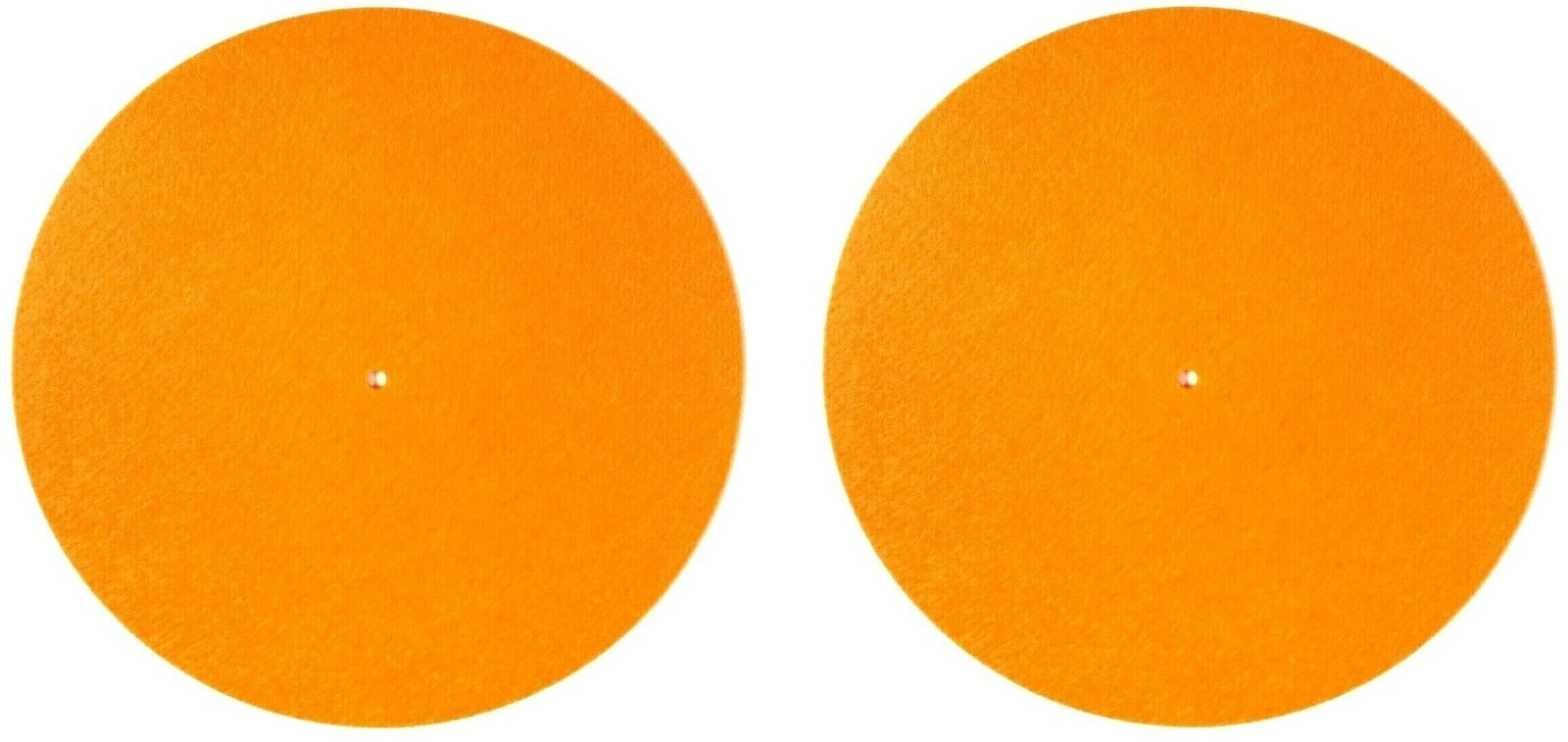 Orange Felt Turntable Slipmat 2 Pair 12-in. Vinyl Record DJ Pro Platter Slip Mat