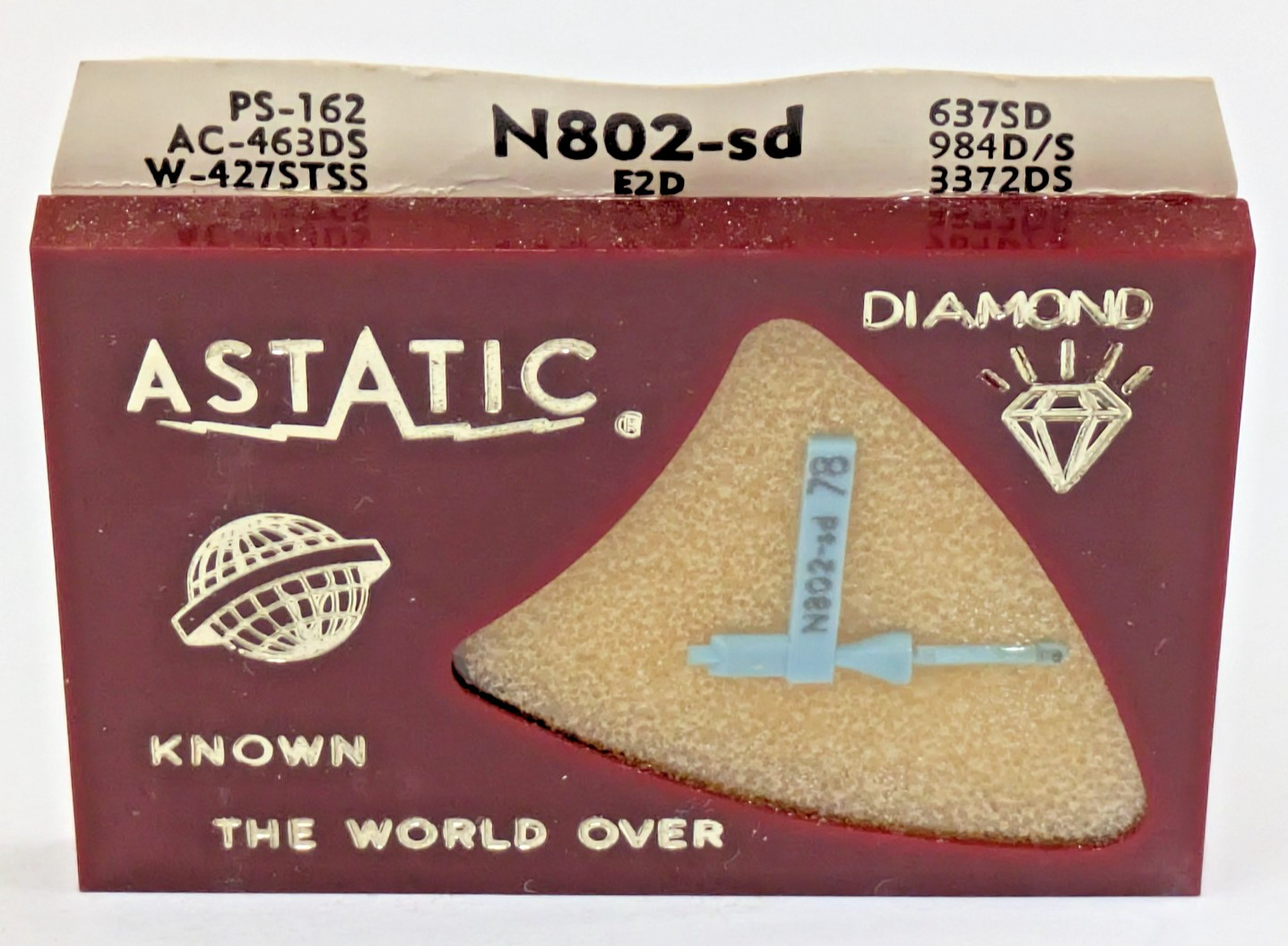 Astatic N802-sd Diamond Needle Tetrad-E2D 78 LP Stylus PS-162 AC-463DS 637SD 984
