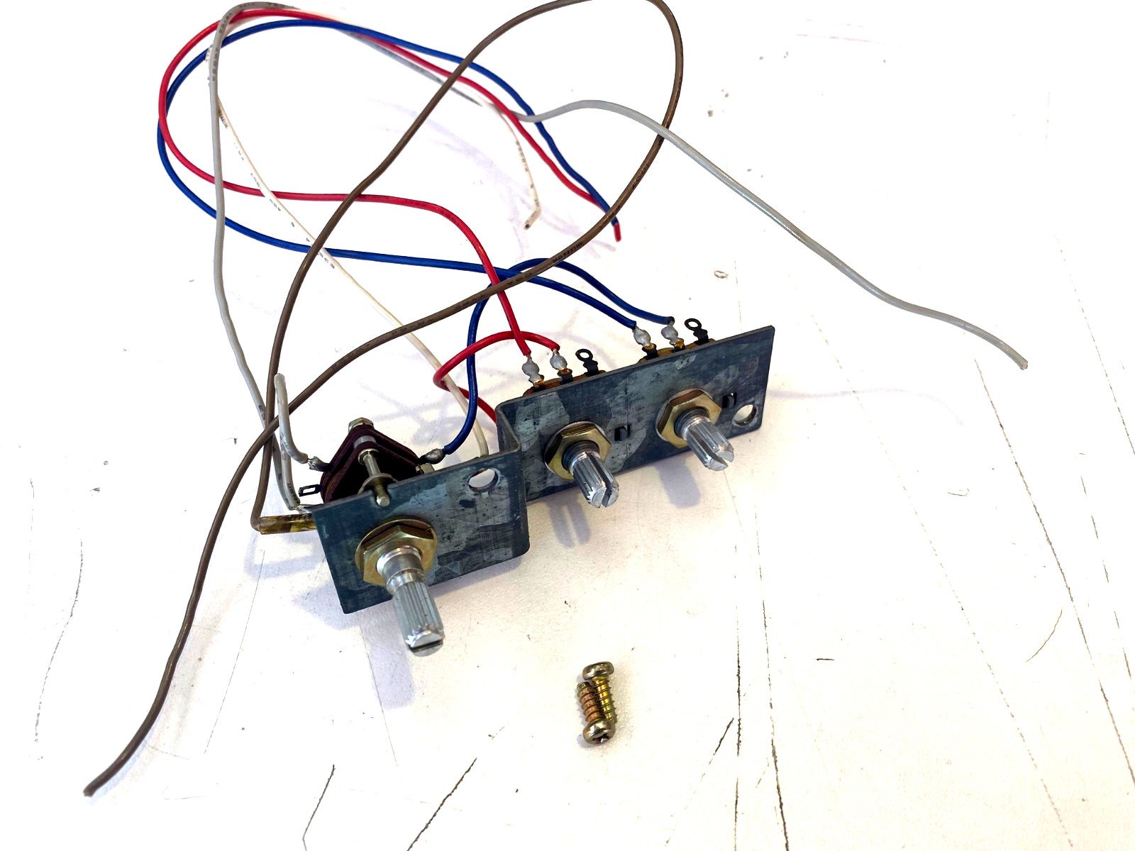 Technics SL-23 Turntable Speed Selector Switch & Variable Resistor Assembly