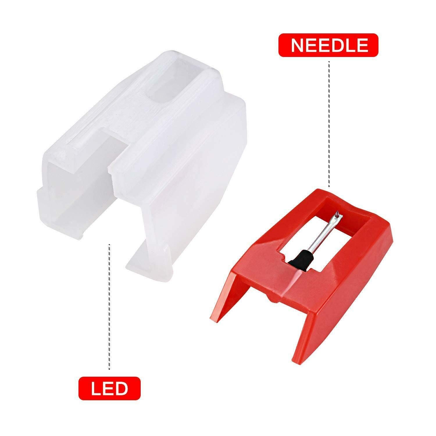 6 Pack Record Player Needle, Diamond Replacement Stylus Needle for Vinyl Record