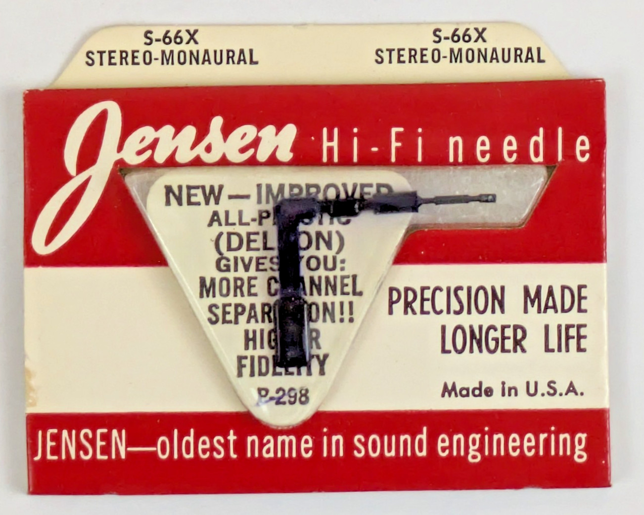 Jensen S-66X Hi-Fi Needle Record Player Stylus Sonotone 9987S N2TS Astatic N674