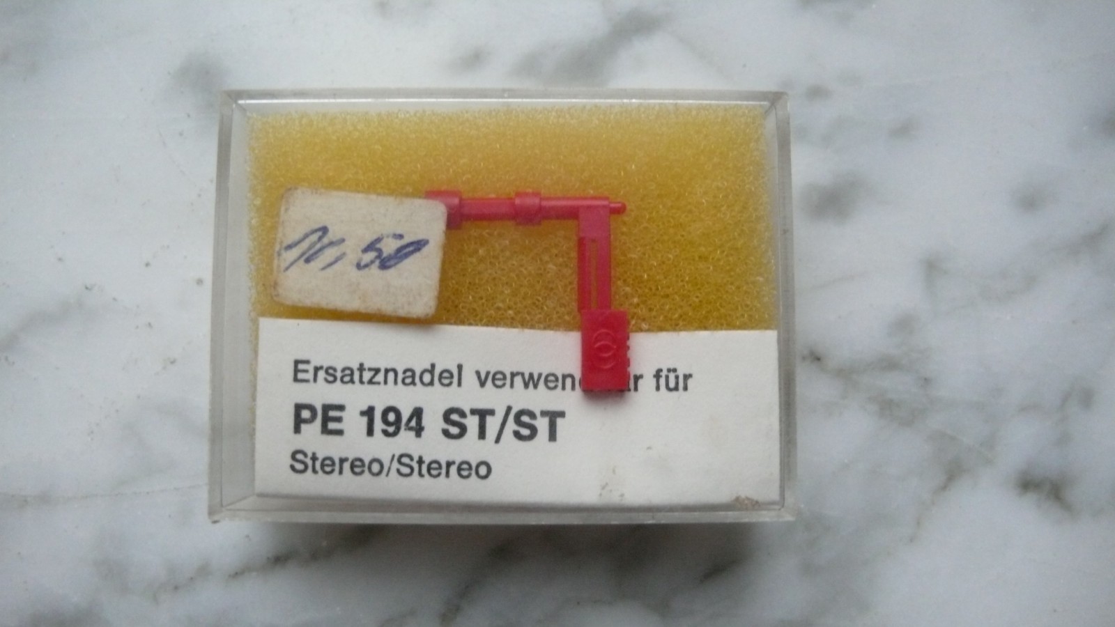 Original Needle, Pfeifer Sapphire PE 194 Stereo / Stereo, New in OVP